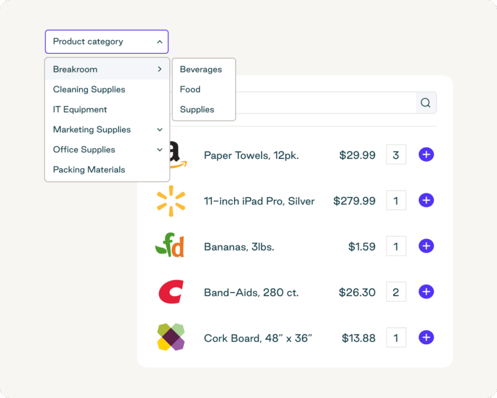 The Order.co centralized purchasing catalog