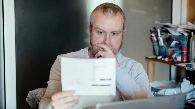 manager reviewing ap balance sheet