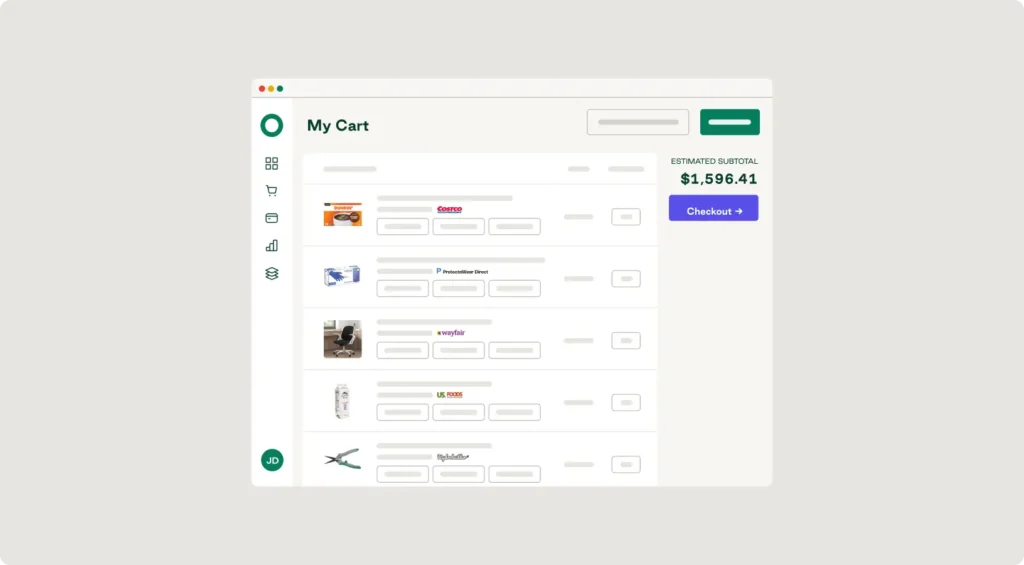 Order.co’s vendor-agnostic sourcing software lets you purchase from multiple suppliers with one cart.