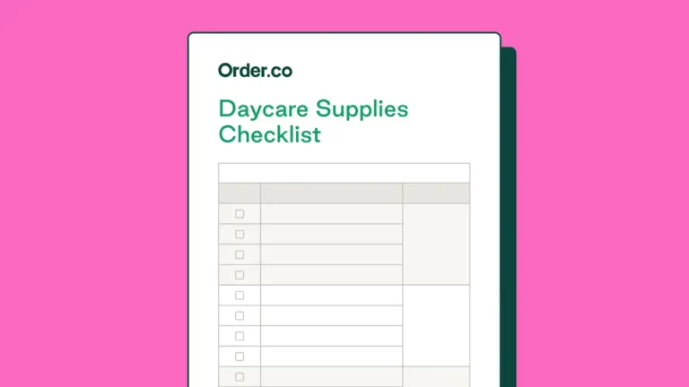 Download our daycare supplies checklist to keep track of your purchases and reduce costs.