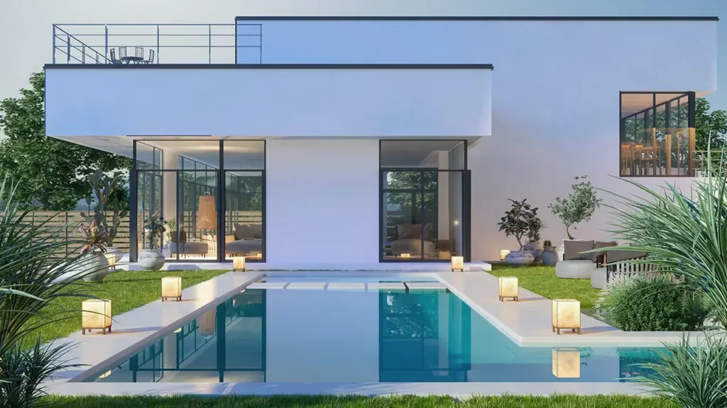 Pacaso featured image of luxury vacation home with a pool