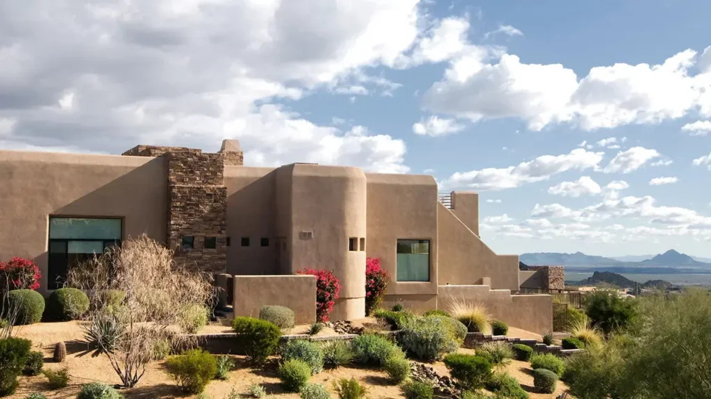 luxury vacation home in desertscape