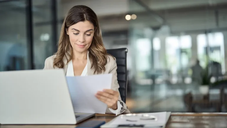 procurement manager reviewing P2P software buyer's guide