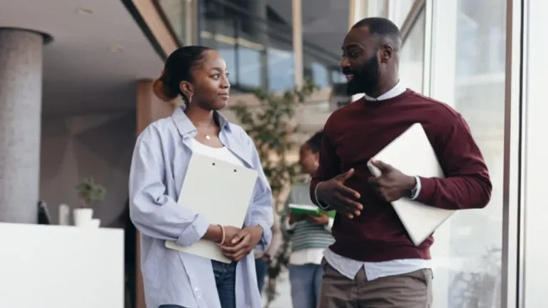 teammates discussing procurement software that integrates with netsuite