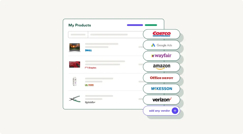 Order.co’s punchout catalog feature used to display integrated vendors and products