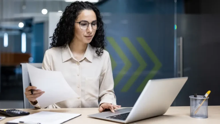 finance manager reviewing b2b virtual cards