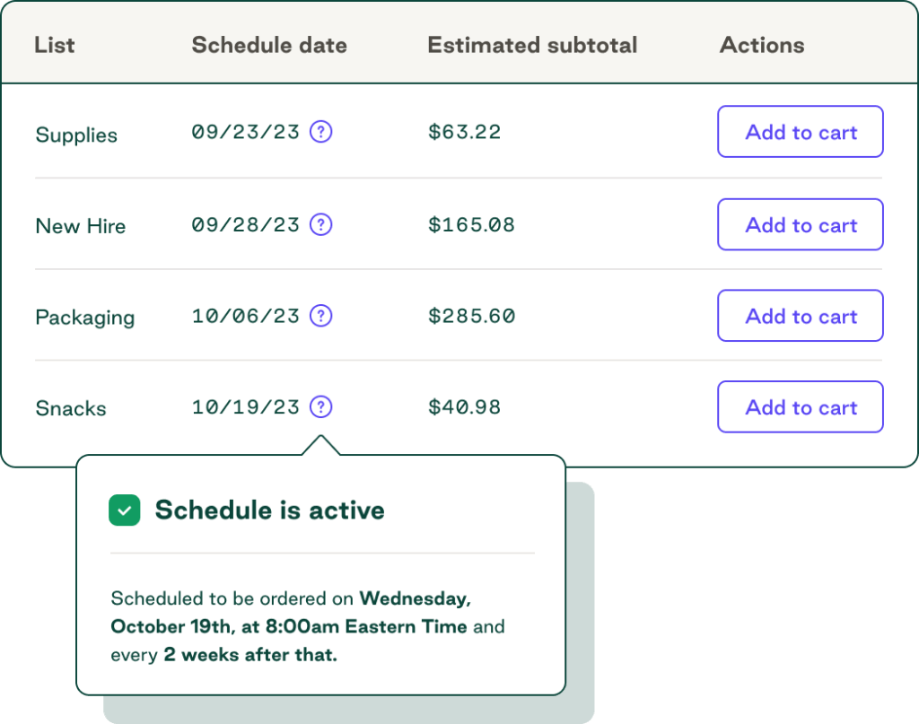 Automated payment scheduling with Order.co