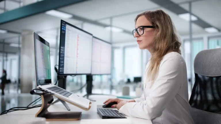 healthcare business manager reviewing ap automation guide