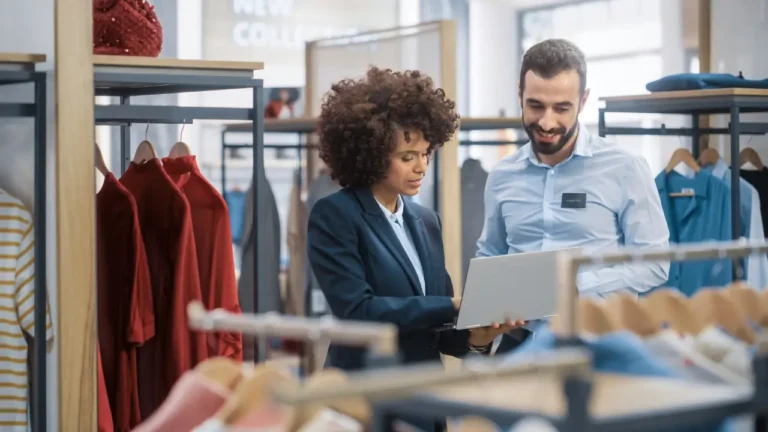 retail operations team placing an order