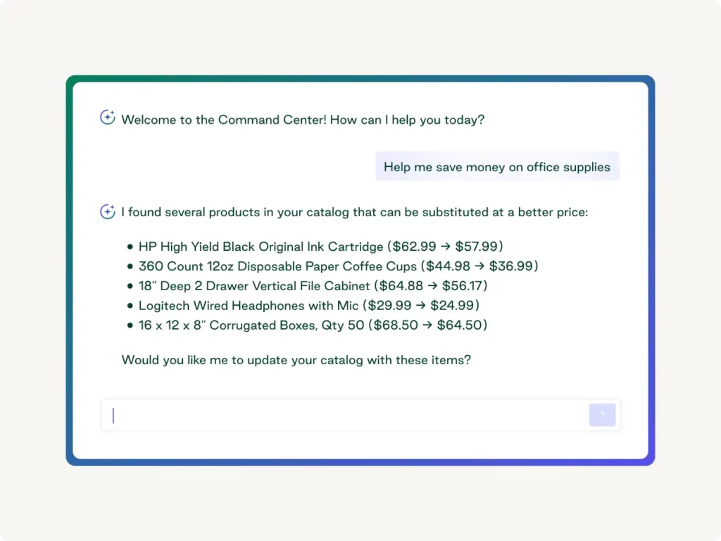 Built on Workday AI app — at your command