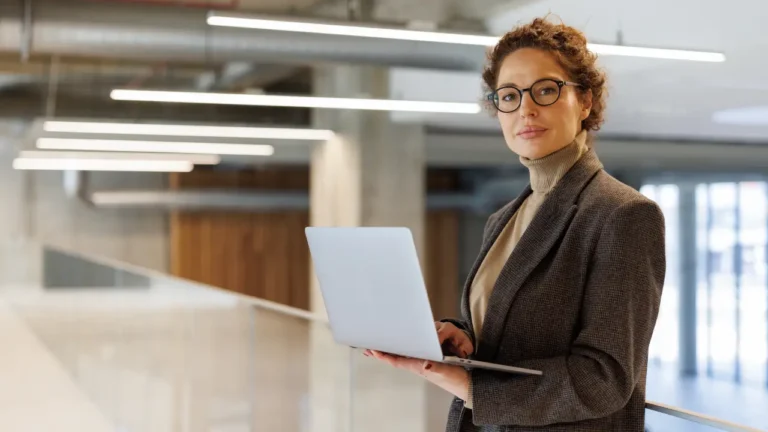 manager reading about purchasing system options