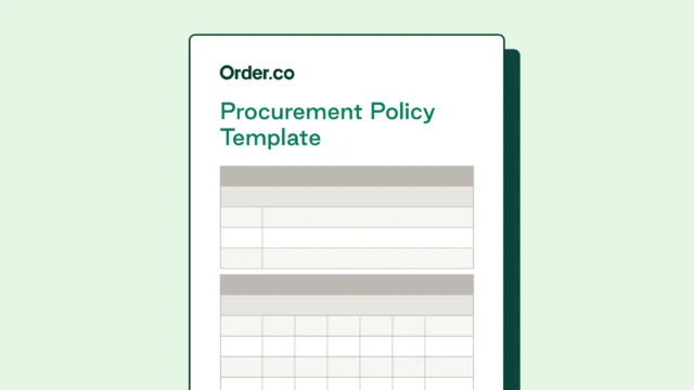 Download the Order.co Procurement Policy Template