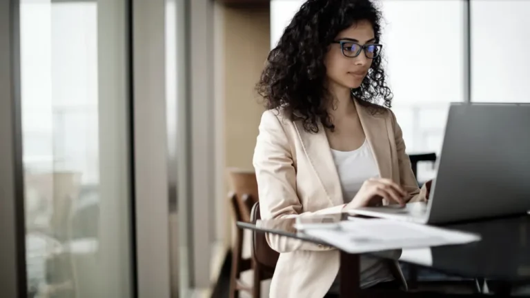 professional researching enterprise spend management software