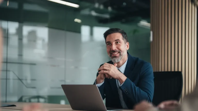 lawyer researching procurement software for law firms