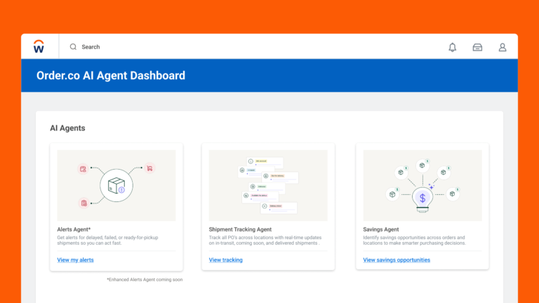 Order.co Built on Workday Purchasing Copilot app screenshot