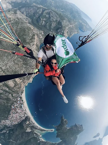 sky-diving